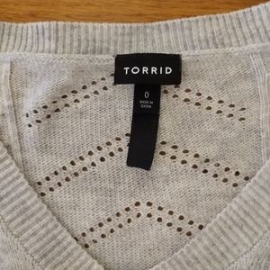 Gray Torrid Sweater. Size 0